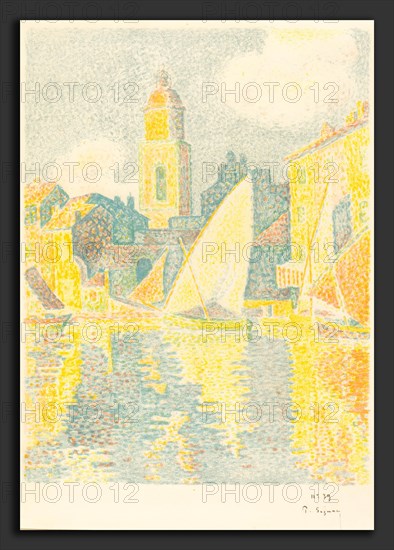 Paul Signac (French, 1863 - 1935), St. Tropez: The Port (Saint-Tropez: Le port), 1897-1898, 6-color lithograph on wove paper