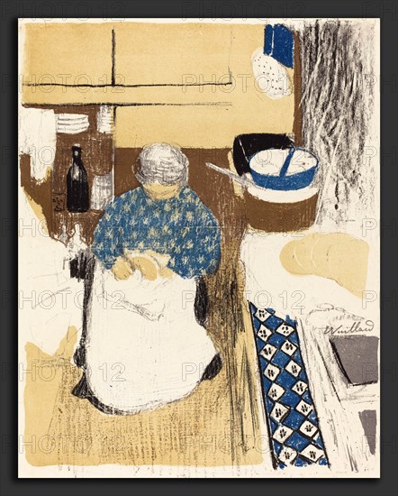 Edouard Vuillard (French, 1867 - 1939), The Cook (La cuisiniere), 1899, color lithograph on china paper