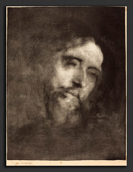 EugÃ¨ne CarriÃ¨re (French, 1849 - 1906), Alphonse Daudet, 1893, lithograph