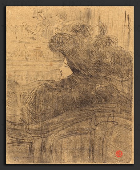 Henri de Toulouse-Lautrec (French, 1864 - 1901), Cléo de Mérode, 1896, lithograph in black