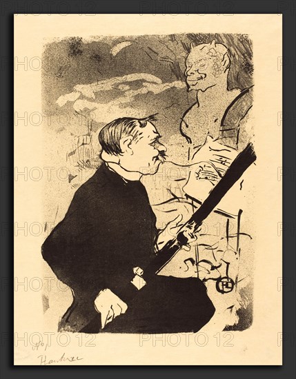 Henri de Toulouse-Lautrec (French, 1864 - 1901), For You (Pour toi!), 1893, lithograph in black