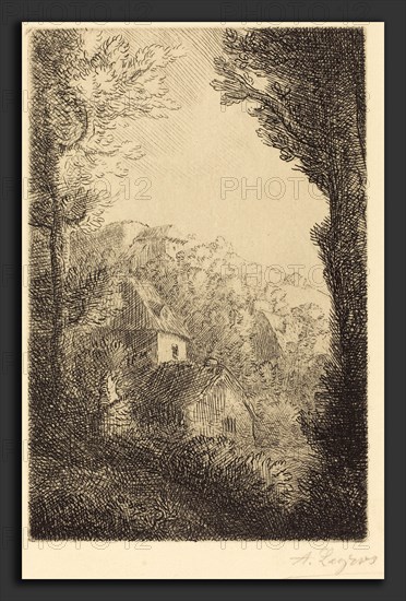 Alphonse Legros, Old Chateau (Un vieux chateau), French, 1837 - 1911, etching