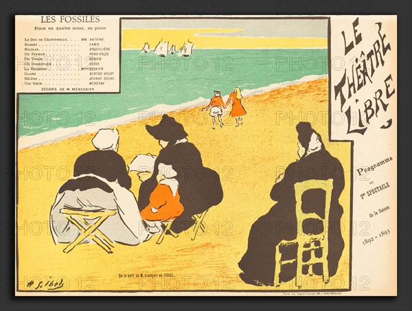 Henri-Gabriel Ibels (French, 1867 - 1936), Les Fossiles, 1892, 6-color lithograph on wove paper