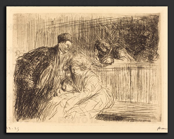 Jean-Louis Forain, The Lawyer Talking to the Prisoner (second plate), French, 1852 - 1931, 1909, etching