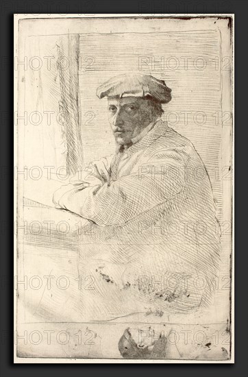 Edgar Degas (French, 1834 - 1917), The Engraver Joseph Tourny (Le graveur Joseph Tourny), 1857, etching