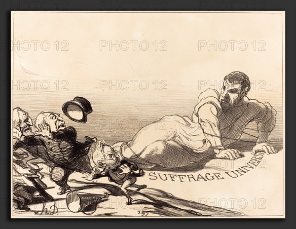 Honoré Daumier (French, 1808 - 1879), Une Panique de Lilliputiens, 1851, lithograph