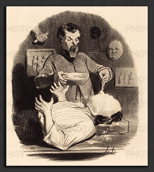 Honoré Daumier (French, 1808 - 1879), Un Monsieur qui veut se donner la satisfaction, 1846, lithograph
