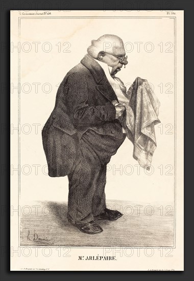 Honoré Daumier (French, 1808 - 1879), Harlé père, 1833, lithograph