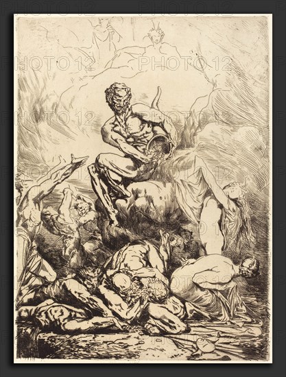 François-Nicolas Chifflart, The Silver Devil, French, 1825 - 1901, 1865, etching with drypoint on laid paper