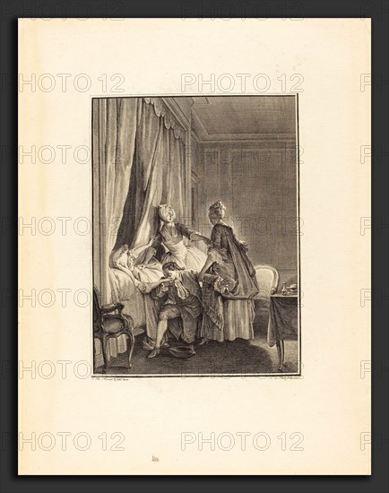 NoÃ«l Le Mire after Jean-Michel Moreau (French, 1724 - 1801), L'inoculation de l'amour, 1775-1776, etching and engraving