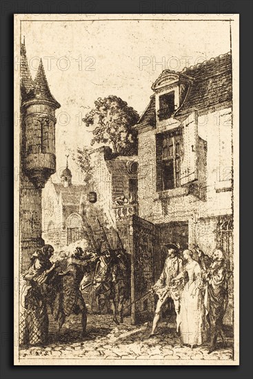 Gabriel Jacques de Saint-Aubin (French, 1724 - 1780), On ne s'avise jamais de tout, 1761, etching