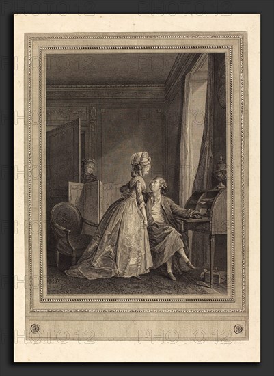 Jean-Louis Delignon after Nicolas Lavreince (French, 1755 - c. 1804), Les offres seduisantes, 1782, etching and engraving