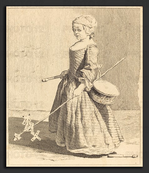 Charles-Nicolas Cochin I after Jean Siméon Chardin (French, 1688 - 1754), Le Jeune Soldat, 1737, etching