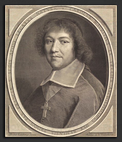 Robert Nanteuil (French, 1623 - 1678), Charles-Maurice Le Tellier, 1672, engraving