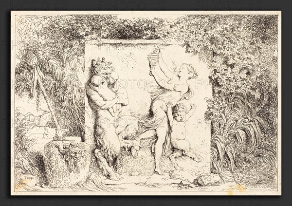 Jean-Honoré Fragonard (French, 1732 - 1806), The Satyrs' Dance (Danse de satyres), 1763, etching