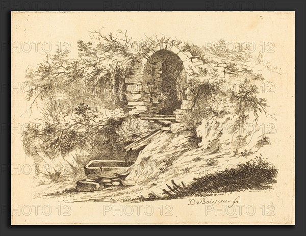 Jean-Jacques de Boissieu (French, 1736 - 1810), The Spring at l'Orsière, 1759, etching on laid paper