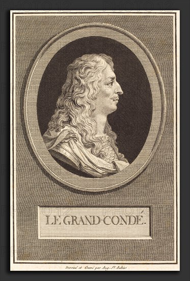 Augustin de Saint-Aubin (French, 1736 - 1807), Le Grand-Conde, 1800, engraving over etching on laid paper