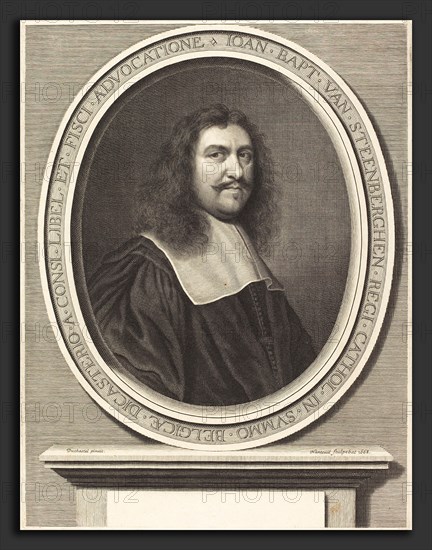 Robert Nanteuil after FranÃ§ois Duchatel (French, 1623 - 1678), Jean-Baptiste van Steenberghen, 1668, engraving