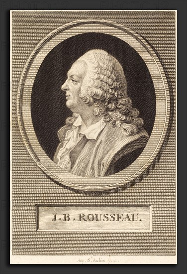Augustin de Saint-Aubin (French, 1736 - 1807), Jean-Baptiste Rousseau, 1802, engraving over etching on laid paper