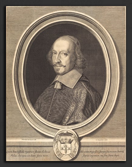 Robert Nanteuil (French, 1623 - 1678), Cardinal Jules Mazarin, 1658, engraving