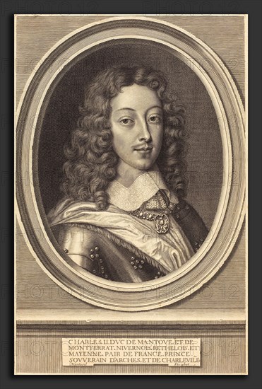 Robert Nanteuil (French, 1623 - 1678), Charles II, Duc de Mantoue, 1652, engraving