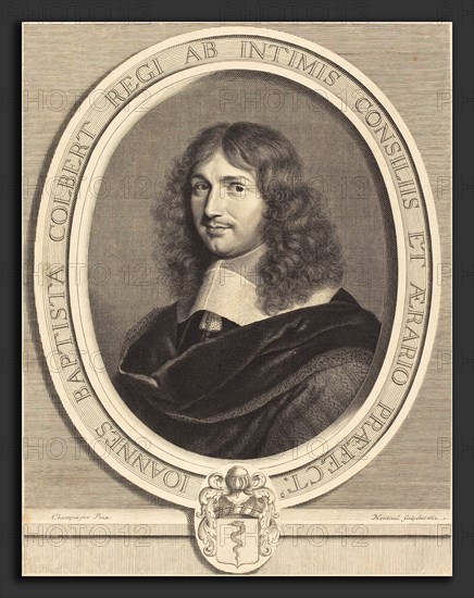 Robert Nanteuil after Philippe de Champaigne (French, 1623 - 1678), Jean-Baptiste Colbert, 1662, engraving