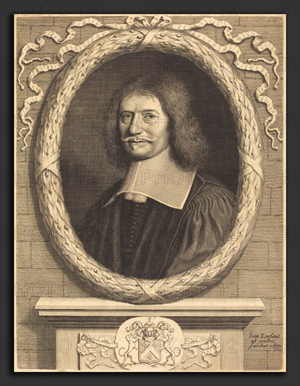 Jean Lenfant (French, c. 1615 - 1674), Portrait of an Unknown Gentleman, 1649, engraving on laid paper