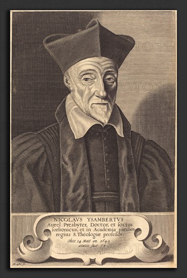 Michel Lasne (French, 1590 or before - 1667), Nicolas Ysambert, in or after 1642, engraving on laid paper