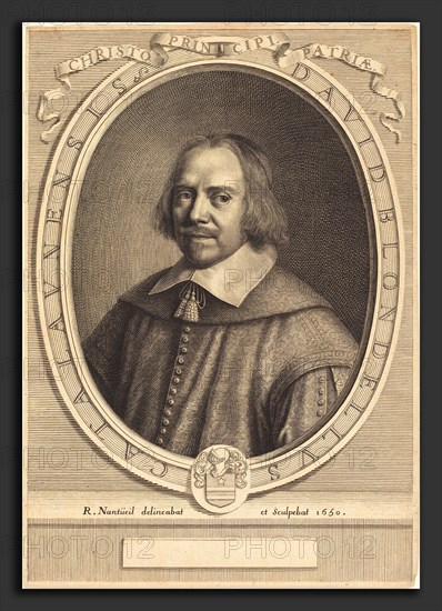 Robert Nanteuil (French, 1623 - 1678), David Blondel, 1650, engraving