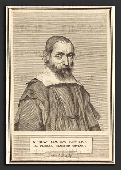 Claude Mellan (French, 1598 - 1688), Nicolas-Claude Fabri de Peiresc, 1637, engraving on laid paper