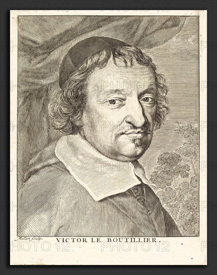 Claude Mellan (French, 1598 - 1688), Victor Le Bouthillier, engraving on laid paper