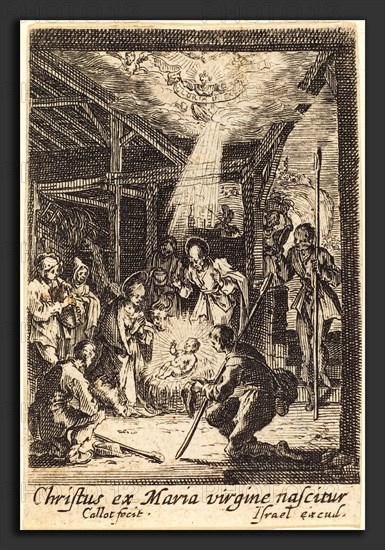 Jacques Callot (French, 1592 - 1635), The Nativity, in or after 1630, etching