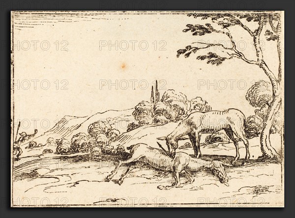 Jacques Callot (French, 1592 - 1635), Doe Mourning her Foal, etching