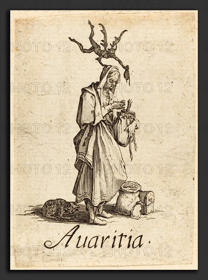 Jacques Callot (French, 1592 - 1635), Greed, probably after 1621, etching and engraving