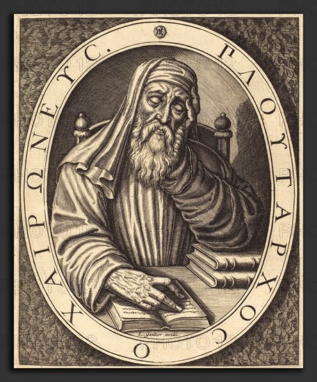 Léonard Gaultier (French, 1561 - 1641), Plutarch, engraving on laid paper