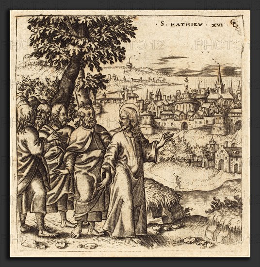 Léonard Gaultier (French, 1561 - 1641), Christ Admonishes His Disciples, probably c. 1576-1580, engraving
