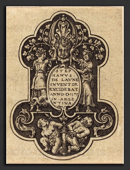 Etienne Delaune (French, 1518-1519 - 1583), Title Page, engraving