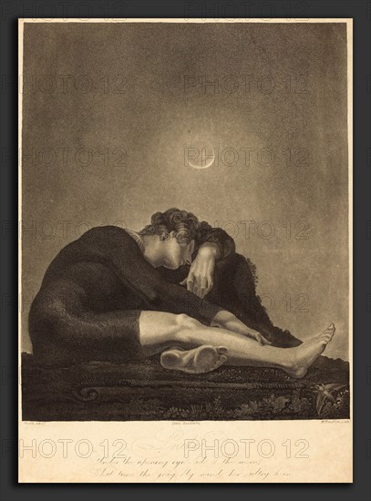 Frederick Christian Lewis I and Moses Haughton II after Henry Fuseli (British, 1779 - 1856), Lycidas, aquatint and etching