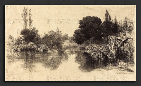 Francis Seymour Haden (British, 1818 - 1910), Shere Mill Pond (The Larger Plate), in or after 1860, etching with drypoint