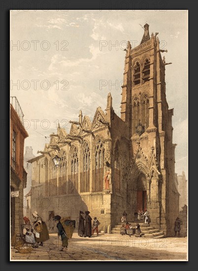 Thomas Shotter Boys (British, 1803 - 1874), St. Séverin, Paris, 1839, lithograph