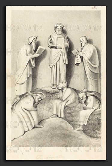 W. Walton after John Flaxman (British (?), active 19th century), The Transfiguration, published 1829, lithograph [proof before letters]