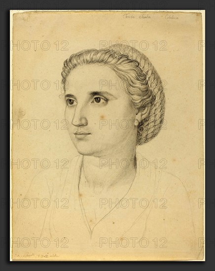 Peter Rittig (German, 1798 - 1819), Teresa Scala, Calabrese, 1819, graphite on wove paper
