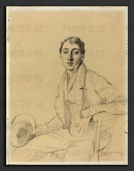 Jean-Auguste-Dominique Ingres (French, 1780 - 1867), Dr. Louis Martinet, 1826, graphite on wove paper