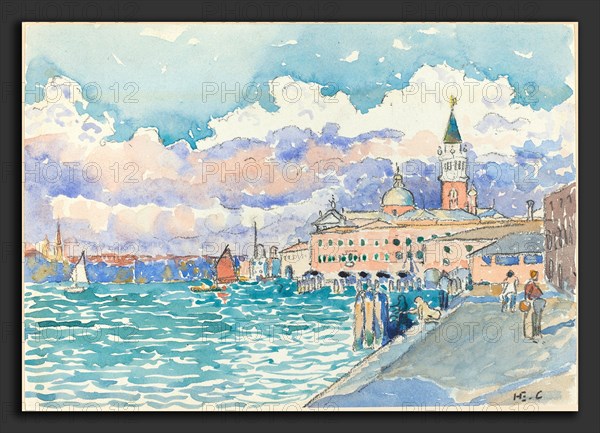 Henri Edmond Cross, Venice, French, 1856 - 1910, c. 1903, watercolor over black chalk