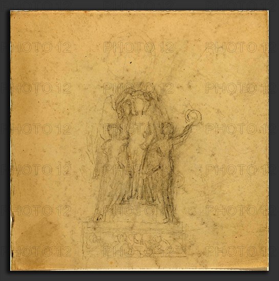 John Flaxman (British, 1755 - 1826), Sheet of Studies [recto and verso], graphite