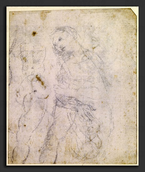 Leonardo da Vinci (Italian, 1452 - 1519), Study of a Madonna, probably 1470-1480, black chalk on laid paper