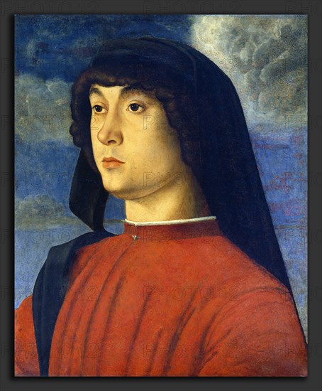 Giovanni Bellini (Italian, c. 1430-1435 - 1516), Portrait of a Young Man in Red, c. 1480, oil and tempera on panel