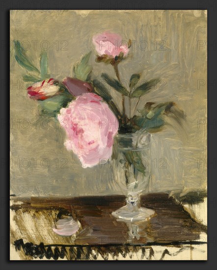 Berthe Morisot, Peonies, French, 1841 - 1895, c. 1869, oil on canvas