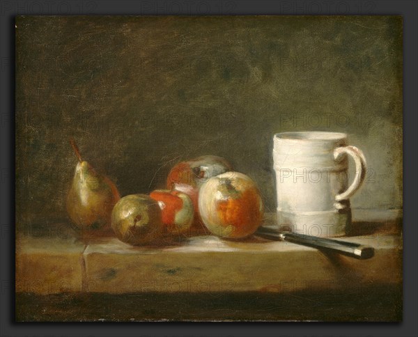 Jean Siméon Chardin, Still Life with a White Mug, French, 1699 - 1779, c. 1764, oil on canvas