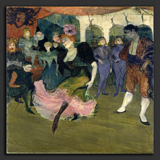 Henri de Toulouse-Lautrec, Marcelle Lender Dancing the Bolero in "Chilpéric", French, 1864 - 1901, 1895-1896, oil on canvas